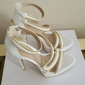White Platform Heels
